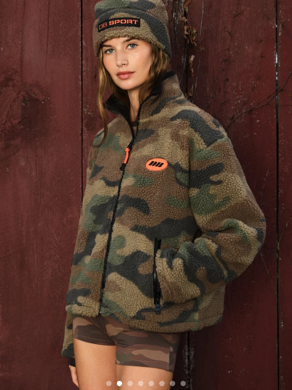 NWT Dairy Boy Camouflage Sherpa Jacket - Green Camo